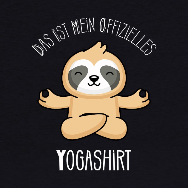 Offizielles Yogashirt Yoga Faultier Meditation Fun by Foxxy Merch